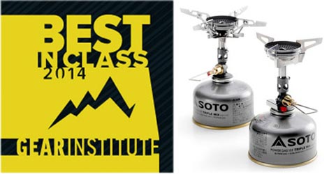 Gear Institute Best-in-Class Award 2014 pour le réchaud à gaz Windmaster de SOTO